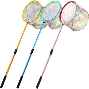 KAHEIGN 3 Pièces Filets de Pêche pour Enfants, 95CM Épuisette à Papillons Télescopique Épuisette à Piscine Feuilles Extensible de 68CM à 95CM pour Enfants Attraper Insectes Papillon Poisson Oiseaux - Publicité KAHEIGN 3 Pièces Filets de Pêche pour Enfants, 95CM Épuisette à Papillons Télescopique Épuisette à Piscine Feuilles Extensible de 68CM à 95CM pour Enfants Attraper Insectes Papillon Poisson Oiseaux - Publicité