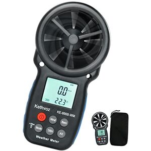 Kethvoz Anémomètre Numérique, Anemometer Portable avec Baromètre Altimètre Mesure Vitesse du Vent Température Humidité Altitude pour Drone Randonnée Escalade VMC Air Balance KE-866B-WM - Publicité Kethvoz Anémomètre Numérique, Anemometer Portable avec Baromètre Altimètre Mesure Vitesse du Vent Température Humidité Altitude pour Drone Randonnée Escalade VMC Air Balance KE-866B-WM - Publicité