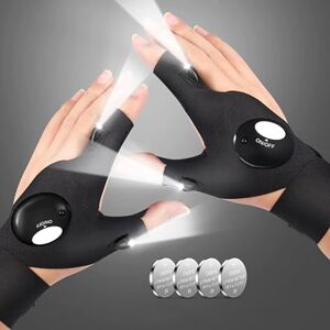 Swhily Cadeau Homme, Chaussettes de Noël Rembourrage Gadget pour Papa, Gants LED avec lumière, Gants de Lampe de Poche pour Noël Anniversaire nouveauté pêche DIY Cadeau - Publicité Swhily Cadeau Homme, Chaussettes de Noël Rembourrage Gadget pour Papa, Gants LED avec lumière, Gants de Lampe de Poche pour Noël Anniversaire nouveauté pêche DIY Cadeau - Publicité