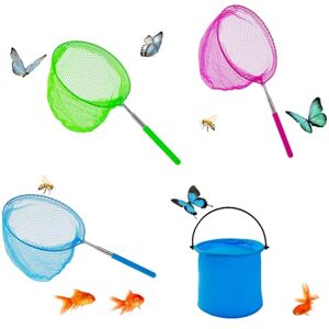 YORFULL Épuisette Enfants, Epuisette Télescopique pour Enfants, Ensemble de 4 Pièces Comprenant 3 Filets à Papillons et 1 Seau Pliable, Filet de pêche pour Enfants pour Attraper des Insectes, Pêcher - Publicité YORFULL Épuisette Enfants, Epuisette Télescopique pour Enfants, Ensemble de 4 Pièces Comprenant 3 Filets à Papillons et 1 Seau Pliable, Filet de pêche pour Enfants pour Attraper des Insectes, Pêcher - Publicité