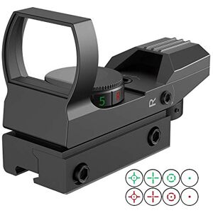 JASHKE Viseur Point Rouge 4 Réticule 5 Luminosité Viseur Airsoft Lunette de Visée Red Dot Sight pour Rail 11 mm - Publicité JASHKE Viseur Point Rouge 4 Réticule 5 Luminosité Viseur Airsoft Lunette de Visée Red Dot Sight pour Rail 11 mm - Publicité