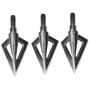 AMEYXGS 6pcs Broadheads 100Grain Pointe de Flèche en Acier Inoxydable de Flèche Pointe pour La Chasse - Publicité AMEYXGS 6pcs Broadheads 100Grain Pointe de Flèche en Acier Inoxydable de Flèche Pointe pour La Chasse - Publicité