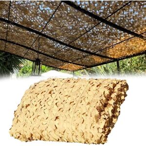 YZJL Filet De Camouflage 4x6M 210D Filets Militaire Couverture Camouflage pour Chasse d'ombrage Déco Camping Accessoires de Camouflage Extérieur(Couleur:Sable) - Publicité YZJL Filet De Camouflage 4x6M 210D Filets Militaire Couverture Camouflage pour Chasse d'ombrage Déco Camping Accessoires de Camouflage Extérieur(Couleur:Sable) - Publicité