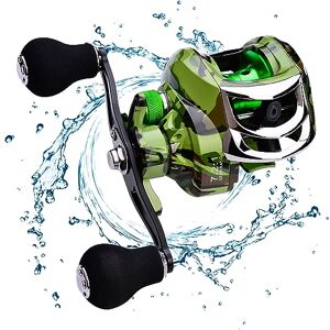SMELEYOU Moulinet Baitcasting 18 + 1 Roulement à Billes 7.2: 1 Rapport De Vitesse 9 Vitesses Freinage Baitcaster Double PoignéE Nylon Robuste 10 Kg Moulinet De PêChe Accessoires De PêChe à Gauche - Publicité SMELEYOU Moulinet Baitcasting 18 + 1 Roulement à Billes 7.2: 1 Rapport De Vitesse 9 Vitesses Freinage Baitcaster Double PoignéE Nylon Robuste 10 Kg Moulinet De PêChe Accessoires De PêChe à Gauche - Publicité