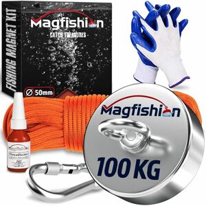 Magfishion - Magnet Fishing Kit - 100 kg - Électromagnète - Publicité Magfishion - Magnet Fishing Kit - 100 kg - Électromagnète - Publicité