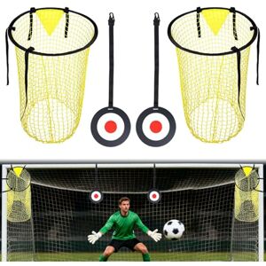 Jonuin Filet de Cible de Football, Lot de 2 Filet de But de Football avec 2 Cible Suspendue, Top Bins Filets Cible But Footballs pour Adultes et Enfants améliorer la précision du tir - Publicité Jonuin Filet de Cible de Football, Lot de 2 Filet de But de Football avec 2 Cible Suspendue, Top Bins Filets Cible But Footballs pour Adultes et Enfants améliorer la précision du tir - Publicité