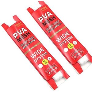Namvo Lot de 2 filets d'appât spécial pour pêche à dissolution lente en PVA soluble dans l'eau 5 mètres de long (largeur 18 mm) - Publicité Namvo Lot de 2 filets d'appât spécial pour pêche à dissolution lente en PVA soluble dans l'eau 5 mètres de long (largeur 18 mm) - Publicité