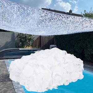 YZJL Filet De Camouflage 5x5M 210D Filets Militaire Couverture Camouflage pour Chasse d'ombrage Déco Camping Accessoires de Camouflage Extérieur(Couleur:Blanc) - Publicité YZJL Filet De Camouflage 5x5M 210D Filets Militaire Couverture Camouflage pour Chasse d'ombrage Déco Camping Accessoires de Camouflage Extérieur(Couleur:Blanc) - Publicité