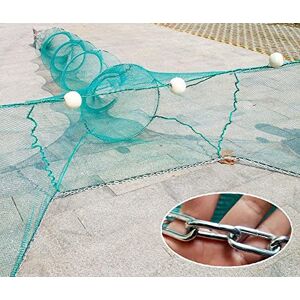 Fiskenet Cage de Pêche à Mailles Fines Pliable 10x1,2x3,5m avec Flotteurs en Chaîne de Fer pour Pêche au Filet Trainant, Cage pour Rivière, Blocage de Poissons, Cage à Crevettes de 10m de Largeur de - Publicité Fiskenet Cage de Pêche à Mailles Fines Pliable 10x1,2x3,5m avec Flotteurs en Chaîne de Fer pour Pêche au Filet Trainant, Cage pour Rivière, Blocage de Poissons, Cage à Crevettes de 10m de Largeur de - Publicité