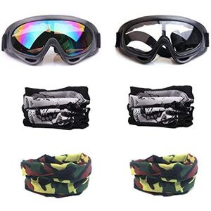 YAAVAAW 2 Pcs Lunettes De Protection De Sécurité Et 4 Pcs Réglable Multi-usages Masque Tactique pour Nerf N-Strike Elite Pistolet Jouet Pistolet Jeu Protection des Yeux - Publicité YAAVAAW 2 Pcs Lunettes De Protection De Sécurité Et 4 Pcs Réglable Multi-usages Masque Tactique pour Nerf N-Strike Elite Pistolet Jouet Pistolet Jeu Protection des Yeux - Publicité