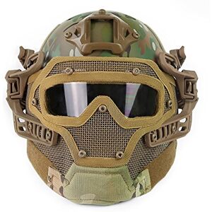 OAREA Tactique Protecteur PJ Casque G4 Système GS Masques avec Lunettes pour Militaire Airsoft Paintball Armée WarGame Chasse - Publicité OAREA Tactique Protecteur PJ Casque G4 Système GS Masques avec Lunettes pour Militaire Airsoft Paintball Armée WarGame Chasse - Publicité