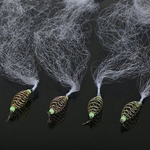 Focket 4pcs Filet de pêche de Ressort en cuivre avec Perles Lumineuses pour la pêche de Nuit(7#) - Publicité Focket 4pcs Filet de pêche de Ressort en cuivre avec Perles Lumineuses pour la pêche de Nuit(7#) - Publicité