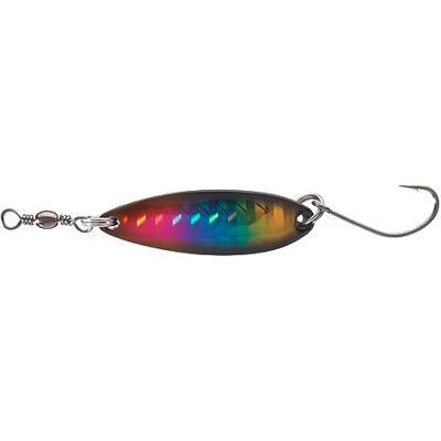 Daiwa Presso CNK, Cuiller Ondulante, Leurre de Pêche, 3,2cm, 4,0g, Rainbow BK, - Publicité Daiwa Presso CNK, Cuiller Ondulante, Leurre de Pêche, 3,2cm, 4,0g, Rainbow BK, - Publicité