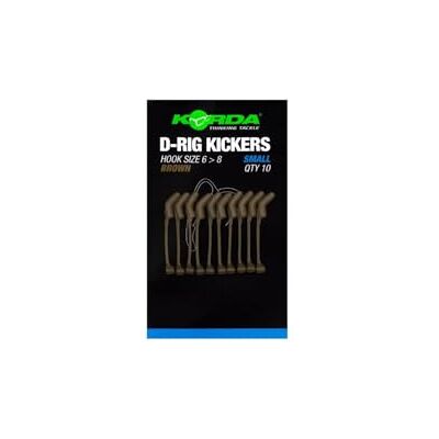 Korda Kickers D Rig Brown Small Lot de 4 bas de ligne en caoutchouc, faciles à utiliser, parfaits pour les toupies, tailles de crochet polyvalentes, durables et fiables, disponibles en vert et marron - Publicité Korda Kickers D Rig Brown Small Lot de 4 bas de ligne en caoutchouc, faciles à utiliser, parfaits pour les toupies, tailles de crochet polyvalentes, durables et fiables, disponibles en vert et marron - Publicité