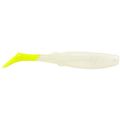 Berkley Gulp! Paddleshad Appât Souple pour la pêche, Blanc Perle/Chartreuse, 10,2 cm - Publicité Berkley Gulp! Paddleshad Appât Souple pour la pêche, Blanc Perle/Chartreuse, 10,2 cm - Publicité