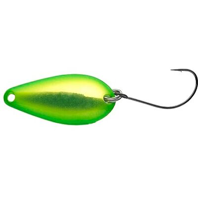 Daiwa Presso LMN, Cuiller Ondulante, Leurre de Pêche, 2,4cm, 1,9g, Lightning Green, - Publicité Daiwa Presso LMN, Cuiller Ondulante, Leurre de Pêche, 2,4cm, 1,9g, Lightning Green, - Publicité