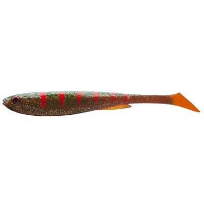 Daiwa Prorex Slim Shady, 13,5cm, 13,5g, Leurre Souple pour la Pêche, Motor Oil Tiger, - Publicité Daiwa Prorex Slim Shady, 13,5cm, 13,5g, Leurre Souple pour la Pêche, Motor Oil Tiger, - Publicité
