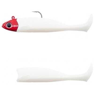 Fiiish Combo Medium Master Shad No.4-10cm 15g White Coco-Red Head MS4520 - Publicité Fiiish Combo Medium Master Shad No.4-10cm 15g White Coco-Red Head MS4520 - Publicité
