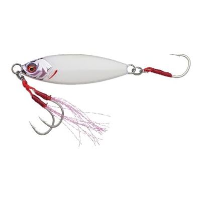 Savage Gear Slow Seeker Jig Leurre de pêche avec action en forme de feuille, hameçons en eau salée ultra pointus, 10 à 60 g, multicolore, leurre plombé, slow jigging (White Flash, 30 g) - Publicité Savage Gear Slow Seeker Jig Leurre de pêche avec action en forme de feuille, hameçons en eau salée ultra pointus, 10 à 60 g, multicolore, leurre plombé, slow jigging (White Flash, 30 g) - Publicité