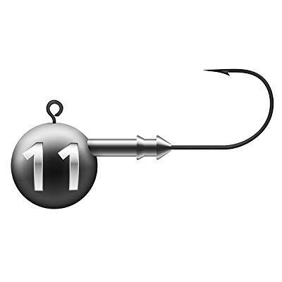 K.P Mustad Hameçon en zinc sans plomb 11 g Taille 6/0 à 3 pièces - Publicité K.P Mustad Hameçon en zinc sans plomb 11 g Taille 6/0 à 3 pièces - Publicité
