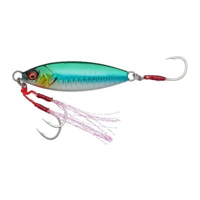 Savage Gear Slow Seeker Jig Leurre de pêche avec action en forme de feuille, hameçons en eau salée ultra pointus, 10 à 60 g, multicolore, leurre plombé, slow jigging (SAYORIS, 30 g) - Publicité Savage Gear Slow Seeker Jig Leurre de pêche avec action en forme de feuille, hameçons en eau salée ultra pointus, 10 à 60 g, multicolore, leurre plombé, slow jigging (SAYORIS, 30 g) - Publicité