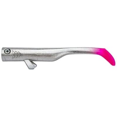 LMAB Drunk Bait 8, 12, 16 et 20 cm – Leurre de pêche en caoutchouc – Pour sandre, perche et brochet – Leurre pour sandre, perche et brochet (20 cm, Chrome Pink Tail) - Publicité LMAB Drunk Bait 8, 12, 16 et 20 cm – Leurre de pêche en caoutchouc – Pour sandre, perche et brochet – Leurre pour sandre, perche et brochet (20 cm, Chrome Pink Tail) - Publicité