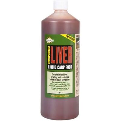 Dynamite Nourriture liquide de qualité supérieure pour carpe 1 litre Saveur foie, compatible avec le PVA, emballée avec des appâts naturels et des acides aminés. Publicité Dynamite Nourriture liquide de qualité supérieure pour carpe 1 litre Saveur foie, compatible avec le PVA, emballée avec des appâts naturels et des acides aminés. Publicité