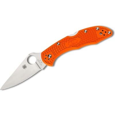 Couteau Spyderco Delica Orange - Outil de coupe - Publicité Couteau Spyderco Delica Orange - Outil de coupe - Publicité