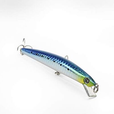 Seaspin Mommotti 115 SF – Leurre Artificiel pour la Pêche au Spinning, Long Jerk Minnow Flottant 115 mm 12 g – D.C.G., Armature Traversante – pour Bars - Publicité Seaspin Mommotti 115 SF – Leurre Artificiel pour la Pêche au Spinning, Long Jerk Minnow Flottant 115 mm 12 g – D.C.G., Armature Traversante – pour Bars - Publicité