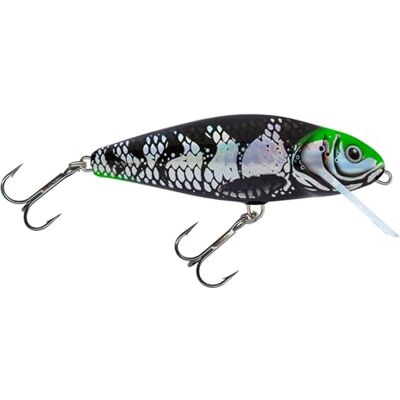 Salmo Perch Leurre flottant Holo Dark Green Head 8,0 cm - Publicité Salmo Perch Leurre flottant Holo Dark Green Head 8,0 cm - Publicité