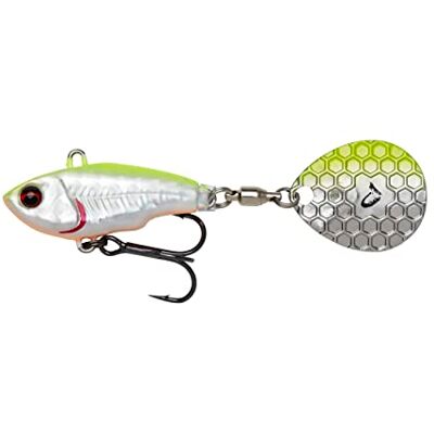 Savage Gear Fat Tail Spin sinkend – Jig Spiner, taille/poids/couleur : 6,5 cm/12,5 g/citron Back Flash - Publicité Savage Gear Fat Tail Spin sinkend – Jig Spiner, taille/poids/couleur : 6,5 cm/12,5 g/citron Back Flash - Publicité