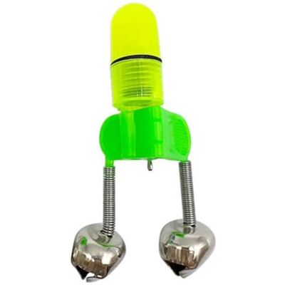 AMZLORD alerte de poisson double cloche anneau pince avec double cloches anneau LED canne à pêche de nuit morsure appât alarme lumière matériel de pêche en plein air - Publicité AMZLORD alerte de poisson double cloche anneau pince avec double cloches anneau LED canne à pêche de nuit morsure appât alarme lumière matériel de pêche en plein air - Publicité