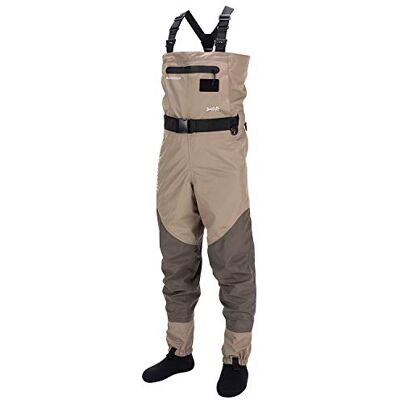 Bassdash Waders Respirants Convertibles Poitrine/Taille pour Pêche et Chasse à Pieds Chaussettes pour Hommes - Publicité Bassdash Waders Respirants Convertibles Poitrine/Taille pour Pêche et Chasse à Pieds Chaussettes pour Hommes - Publicité