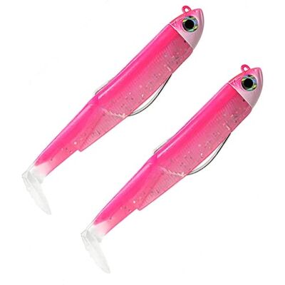 Fiiish Double Combo Shore Black Minnow No.1-7cm 3g Rose Fluo UV BM1485 - Publicité Fiiish Double Combo Shore Black Minnow No.1-7cm 3g Rose Fluo UV BM1485 - Publicité