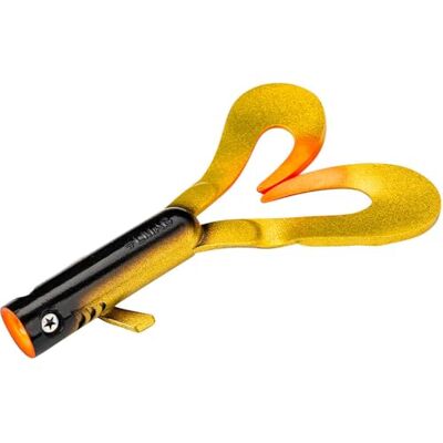 LMAB Drunk Dancer 12, 15, 18, 23 cm Double Twister leurre de pêche leurre en caoutchouc pour: brochet & sandre leurre de brochet leurre artificiel Twinler Pike (12cm, or orange) - Publicité LMAB Drunk Dancer 12, 15, 18, 23 cm Double Twister leurre de pêche leurre en caoutchouc pour: brochet & sandre leurre de brochet leurre artificiel Twinler Pike (12cm, or orange) - Publicité