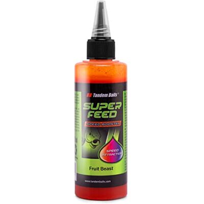 Tandem Baits Booster Attractant Liquide Pêche À La Carpe SuperFeed Speed Booster 100 ML Bête Fruitée - Publicité Tandem Baits Booster Attractant Liquide Pêche À La Carpe SuperFeed Speed Booster 100 ML Bête Fruitée - Publicité