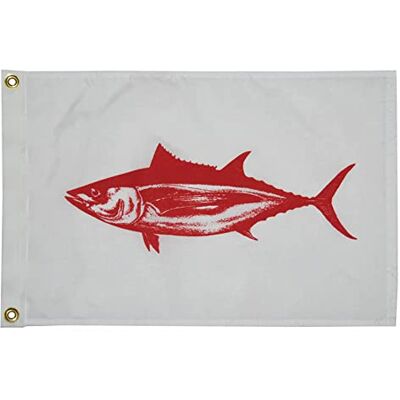 TaylorMade Taylor Made Products Drapeau poisson nylon 30,5 x 45,7 cm Albacore - Publicité TaylorMade Taylor Made Products Drapeau poisson nylon 30,5 x 45,7 cm Albacore - Publicité