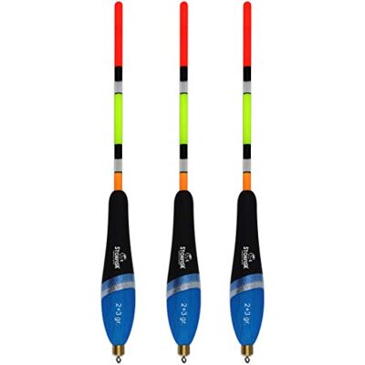 Storfisk fishing & more Lot de 3 flotteurs pré-plombés pour pêche à la truite, bleu/noir, avec antenne de couleur de signalisation - Publicité Storfisk fishing & more Lot de 3 flotteurs pré-plombés pour pêche à la truite, bleu/noir, avec antenne de couleur de signalisation - Publicité