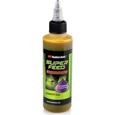 Tandem Baits Attractant Liquide Booster Pêche À La Carpe Chod Rig Zig Rig SuperFeed Diffusion Booster 100 ML Fraise Crémeuse - Publicité Tandem Baits Attractant Liquide Booster Pêche À La Carpe Chod Rig Zig Rig SuperFeed Diffusion Booster 100 ML Fraise Crémeuse - Publicité