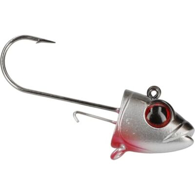 MIKADO Jig Head Jaws Vertical Lot de 2 têtes plombées pour pêche verticale avec crochet 5/0 pour appâts de 14 à 17 cm avec œillet Stinger 30 g, 45 g et 60 g - Publicité MIKADO Jig Head Jaws Vertical Lot de 2 têtes plombées pour pêche verticale avec crochet 5/0 pour appâts de 14 à 17 cm avec œillet Stinger 30 g, 45 g et 60 g - Publicité