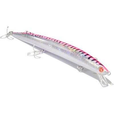 Seaspin Mommotti 190 K – Leurre Artificiel pour la Pêche au Spinning, Long Jerk Minnow Sinking 190 mm 35 g – BKK 4X, Lancers Longue Distance – pour Prédateurs Marins Pink Mackerel - Publicité Seaspin Mommotti 190 K – Leurre Artificiel pour la Pêche au Spinning, Long Jerk Minnow Sinking 190 mm 35 g – BKK 4X, Lancers Longue Distance – pour Prédateurs Marins Pink Mackerel - Publicité