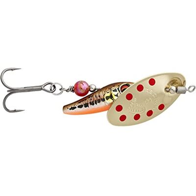 Savage Gear - Sticklebait Spinner - or rouge - 4.5g - leurre - Publicité Savage Gear - Sticklebait Spinner - or rouge - 4.5g - leurre - Publicité