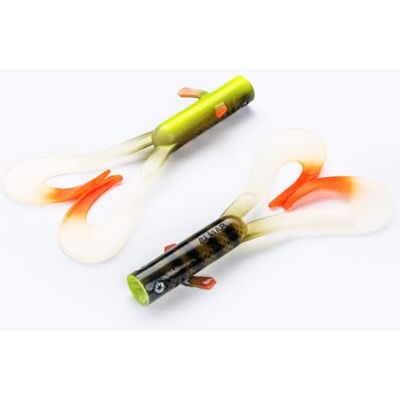 LMAB Drunk Dancer 15 cm & 23 cm – Leurre de pêche double twister – Leurre en caoutchouc pour brochet et sandre – Leurre artificiel Twinler Pike - Publicité LMAB Drunk Dancer 15 cm & 23 cm – Leurre de pêche double twister – Leurre en caoutchouc pour brochet et sandre – Leurre artificiel Twinler Pike - Publicité