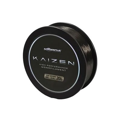 Korda Kaizen Mono Green 6,8 kg 1000 m Ligne de pêche à la carpe pour lancer à distance ou pêche à l'hameçon Nœuds solides et fiables Résistant à l'abrasion Faible élasticité 0,35 mm 6,8 kg - Publicité Korda Kaizen Mono Green 6,8 kg 1000 m Ligne de pêche à la carpe pour lancer à distance ou pêche à l'hameçon Nœuds solides et fiables Résistant à l'abrasion Faible élasticité 0,35 mm 6,8 kg - Publicité