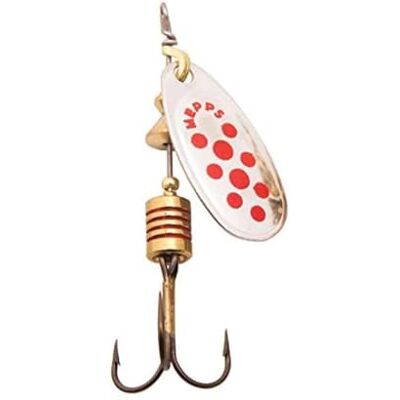 Mepps Aglia NEW Comet Leurres de pêche Taille 3 Silver Red - Publicité Mepps Aglia NEW Comet Leurres de pêche Taille 3 Silver Red - Publicité