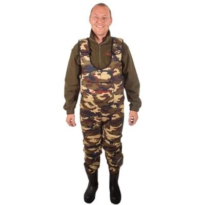 Ultimate Waders Néoprène Camo 44 Waders Pêche - Publicité Ultimate Waders Néoprène Camo 44 Waders Pêche - Publicité