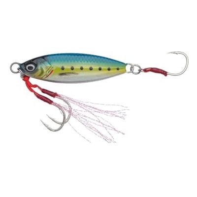 Savage Gear Slow Seeker Jig Leurre de pêche avec action en forme de feuille, hameçons en eau salée ultra pointus, 10 à 60 g, multicolore, leurre plombé, slow jigging (Sardine, 60 g) - Publicité Savage Gear Slow Seeker Jig Leurre de pêche avec action en forme de feuille, hameçons en eau salée ultra pointus, 10 à 60 g, multicolore, leurre plombé, slow jigging (Sardine, 60 g) - Publicité