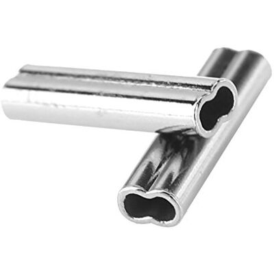 Yosoo Health Gear Tube de cuivre de pêche, Manchon de Boucle de sertissage 100 pièces, Virole à Double Baril, Guide de Tube de Ligne de pêche pour câble métallique et extrémité de - Publicité Yosoo Health Gear Tube de cuivre de pêche, Manchon de Boucle de sertissage 100 pièces, Virole à Double Baril, Guide de Tube de Ligne de pêche pour câble métallique et extrémité de - Publicité