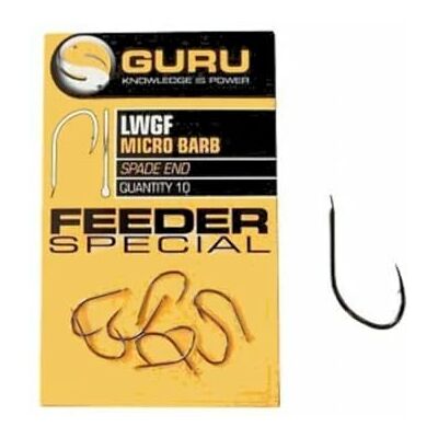 Guru Light Wide Gape Feeder Hook Size 16 - Publicité Guru Light Wide Gape Feeder Hook Size 16 - Publicité