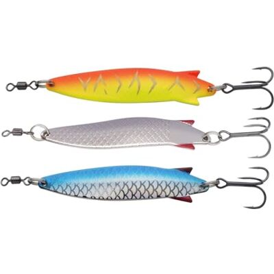 Abu Garcia Toby 3 Pack Leurre de Type Cuillère pour la Pêche des Salmonidés, Saumon, Truite et Truite de Mer - Publicité Abu Garcia Toby 3 Pack Leurre de Type Cuillère pour la Pêche des Salmonidés, Saumon, Truite et Truite de Mer - Publicité
